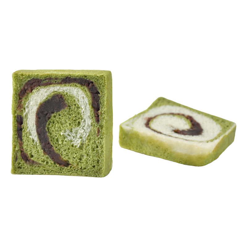 抹茶红豆蒸吐司