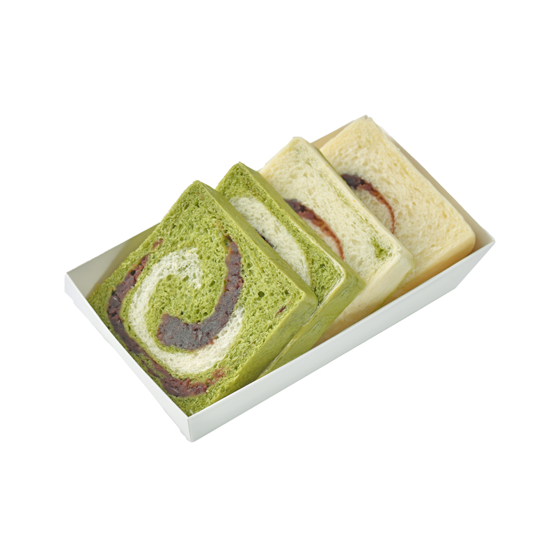抹茶红豆蒸吐司