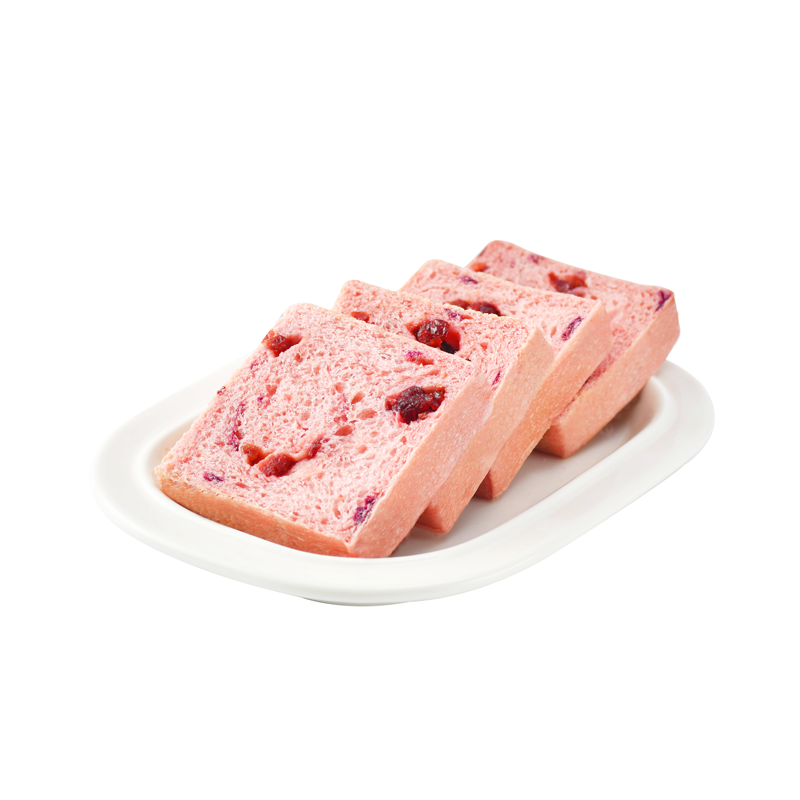 玫瑰蔓越莓蒸吐司